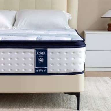 Grbsy H4 Matratze, Hybrid Matratze mit Taschenfederkern und 7-Zonen-Stütze, Memory-Schaum – Ergonomischer Komfort und Bewegungsisolierung, Oeko-TEX & CertiPUR-US Zertifiziert, 160x200x30.5cm