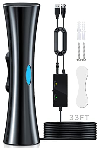 DVB-T/DVB-T2-Antenne Antenna 620+KM DVBT2 Antenne mit Verstärker Innen,2026 Neueste Digitale Antenne für TV Innen/Außen mit Verstärker Signalverstärker,Geeignet für 4K 1080P&Alle TV-Geräte-