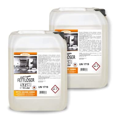 Lorito Profi-Fettlöser stark für Gastronomie & Küche 2x 10 Liter, Küchen-Reiniger Konzentrat für Dunstabzugshaube, Grill, Backofen und Fliesen