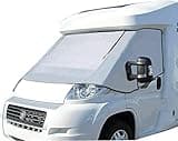Marvix Außen Thermofenstermatte Silber Thermoschutz Abdeckung für FIAT Ducato, Peugeot Boxer, Citroen Jumper X250/290 von 2006-2024 Außenisoliermatte Wohnmobil Abdeckung Sonnenschutz