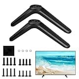 ZHXGO Universal TV Ständer, TV Sockelfüße mit Anti Rutsch Pads und Schraubenset, Ersatz TV Ständerbeine, Universal TV Standfüße Füße, ABS TV Ständer Standfuss für 20-65 Zoll Flach Curved TV