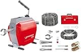 ROTHENBERGER R600 Rohrreinigungsmaschine mit Spiralen-/Werkzeugset Standard 16mm-22mm, 40mm-150mm Arbeitsbereich Durchmesser, 230V, 50Hz | 19173 | Maschine für Rohrreinigung
