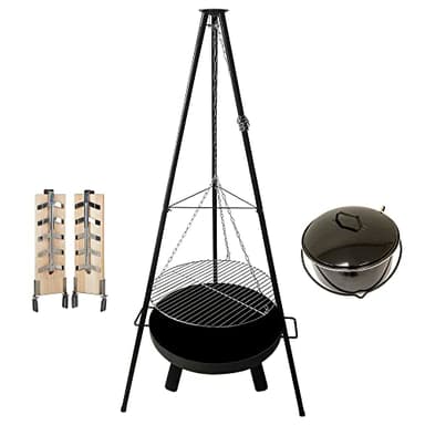 Grill Set 4 in 1 Oslo Schwenkgrill mit Feuerschalel Grill Feuerkorb
