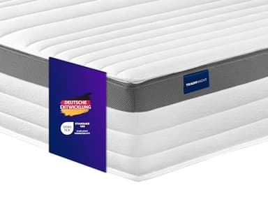 Traumnacht Exklusiv 7-Zonen 1.000er Tonnentaschenfederkernmatratze, Stiftung Warentest Testurteil Gut - Ausgabe 10/2023, 23 cm Premiumhöhe, Öko-Tex zertifiziert, Härtegrad 4 (H4), 140 x 200 cm