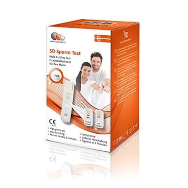 self-diagnostics Spermientest für Männer – Sperma Test zum Nachweis der Zeugungsfähigkeit – Fruchtbarkeitstest Bestimmung der Fertilität – Spermien Konzentration Schnelltest Expiry 03/26