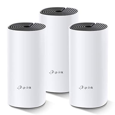 TP-Link Deco M4 Mesh WLAN Set (3er Pack), AC1200 Dual Band Router & Repeater, 2X Gigabit Ports für Jede Einheit, empfohlen für Häuser mit 3-5 Schlafzimmern, Umfassender Jugendschutz