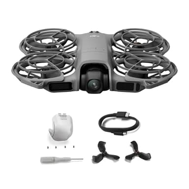 DJI Neo 2 Bundle mit Zubehör, 4K-Drohne für Einsteiger, Leicht und Faltbar, Start und Landung auf der Handfläche, Gestensteuerung, ActiveTrack, Omnidirektionale Hinderniserkennung (Neo 2)