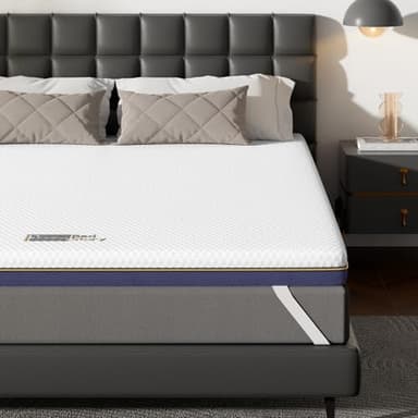 BedStory Topper 180x200cm, 7,5cm Höhe H3&H2 Gel Memory Foam Topper, Öko-TEX Zertifiziert Gelschaum Matratzentopper, Atmungsaktiver Matratzen Topper für Boxspringbett, Hypoallerger Bezug waschbar