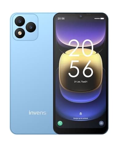 invens Note TK01 Smartphone ohne Vertrag, Dual-SIM 4G Android Günstig Handy, 6,52" HD+ Display, 4250mAh Akku, Octa Core, Gesichtserkennung, 4+32GB, 16MP+5MP Kamera, OTG, Blau
