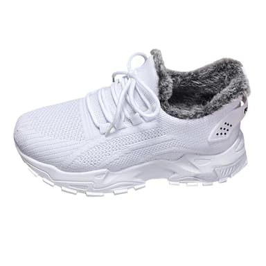 Generisch Winterschuhe Herren Warm Gefüttert rutschfest Sneaker Unisex Wanderschuhe High Top Sportschuhe Outdoor Trekking Leichte Sportschuhe Schneestiefel Winterstiefel