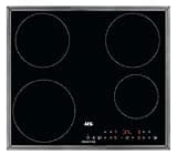 AEG Induktionskochfeld autark 60cm / 4 Zonen mit 2x Power-Funktion für schnelles Kochen / 9 Stufen / Edelstahlrahmen / Timer / Touch-Bedienung / Kindersicherung / Restwärmeanzeige / IKB6430AMB