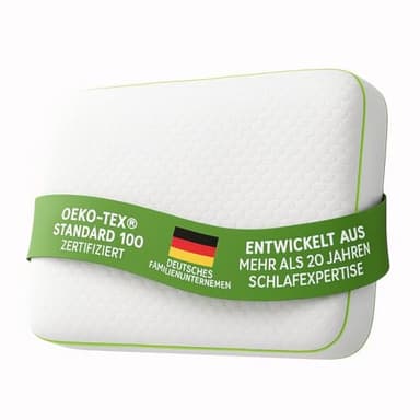 hERZtal Kopfkissen 40x80 Nackenkissen Kopfkissen Orthopädisches Kissen Ergonomisches Kissen 80x40 Pillow Nackenschmerzen Memory Foam Kissen Pillows for Sleeping Ergonomisches Kissen (Höhe: 13 cm)