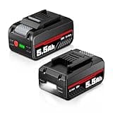 2 Stück 18V 5,5Ah HSL1810 Li-ion Ersatz für Einhell Power-X-Change Gerate mit P-X-C Akku LED Ladezustandsanzeige Universell für Elektrowerkzeug, kein Original