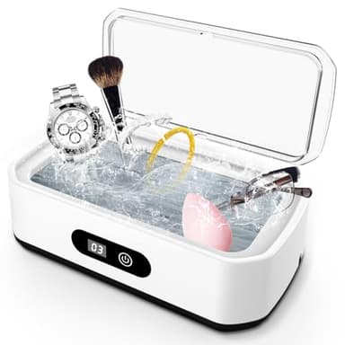 Ultraschallreinigungsgerät, 49000Hz Ultraschallreiniger, 650ml brillenreinigungsgerät mit 5 Zeitfunktionen, professionelles Ultrasonic Cleaner zum Reinigen von Brillen, Uhren, Ringen, Rasierklingen