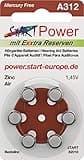START - 60 Batterien für Hörgeräte - Typ A312-1.45V - 160mAh - PR41 82005