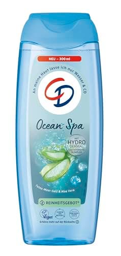 CD Dusche 'Ocean Spa' | Duschgel mit echtem Salz aus dem Toten Meer sowie Aloe-vera-Extrakt | Mit Hydro-Dermal-Komplex | Für empfindliche Haut geeignet | Ohne Mikroplastik & vegan | 300ml