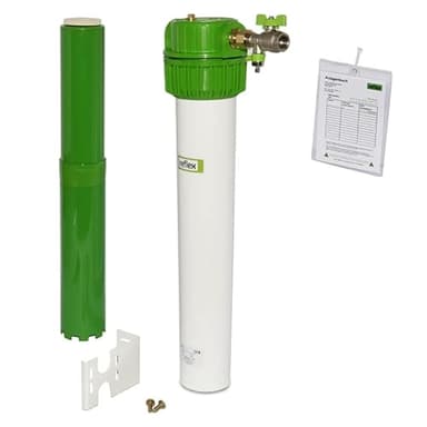 Ritzer by Reflex Enthärtung für Heizungs - Wasser, 1/6000 Liter, Enthärtungs oder Entsalzungsarmatur mit FP Enthärtungspatrone