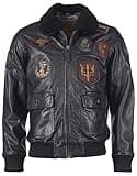 Top Gun Herren Lederjacke Tgj1001 Black,XL