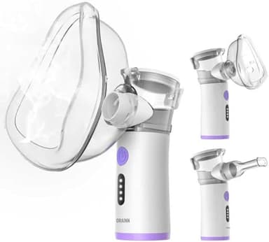 ORAINN Inhalationsgerät für Erwachsene und Kinder,3 Nebelstufen, Selbstreinigung, Ergonomisches Design, Tragbare Elektrische inhaliergeräte für Baby (Purple)
