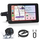 Carplay Display 7 Zoll Navigationsgeräte für Auto mit Rückfahrkamera, Android Auto Display IPS Touch Screeen mit Carplay Navigation, 7" Apple Carplay Unterstützt Airplay/Mirror Link, FM, AUX