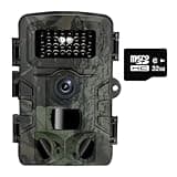 Wildkamera mit Bewegungssensor Nachtsicht - Wildkamera Testgewinner 58MP 2.7K Wärmebildkamera Jagd 0,2s Jagdkamera 950nm Low Glow Infrarot Nachtsichtkamera Outdoor Wildtier