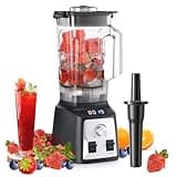 Enfmay Standmixer, 2000W Mixer Hochleistungsmixer, Stufenlose Geschwindigkeitsregulierung, 2L Smoothie Maker mit Pulse Funktion, Selbstreinigend, Blender Mixer mit für Obst/Smoothie/Shakes