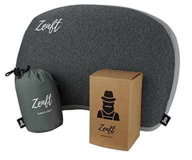 ZENFT Reisekissen – Outdoor Kissen, Travel Pillow, extra weich, Reisekopfkissen – Kissen aufblasbar, Camping Ausrüstung, Backpacking, Auto, Zug, Picknick, Strand – Optimal Für Urlaub und Reise