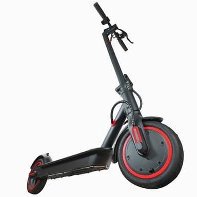 ESTVELO 8,5'' Luftreifen E-Scooter mit APP, Doppelbremsen Und Kinetische EnergierüCkgewinnungssystem, Bis Zu 30km Reichweite & 120Kg Traglast, mit StraßEnzulassung (187.2Wh-20KM Range)