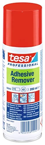 tesa ADHESIVE REMOVER - Klebstoffentferner Spray - entfernt Kleber, Etiketten und Verschmutzungen mit Fett, Teer und Harz - 200 ml