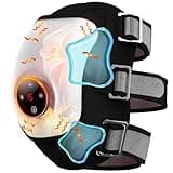 PUPCA Knie Massagegerät Arthrose mit Airbag-kompresse, Weich 4 IN 1 Infrarot Kniemassagegerät mit Wärme, und Vibration für Knieschmerzen Knie Steifheit Bänder Muskelverletzung, 5000mAh Großer Akku