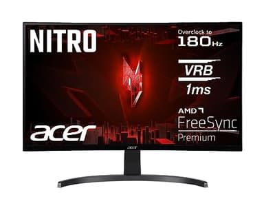 acer Nitro ED273 S3 Gaming Monitor 27 Zoll (69 cm Bildschirm) Full HD, 165 Hz (180Hz OC), 1ms(VRB), 1x HDMI 2.0, 1x HDMI 1.4, 1xDP 1.2, AMD FreeSync Premium, schwarz