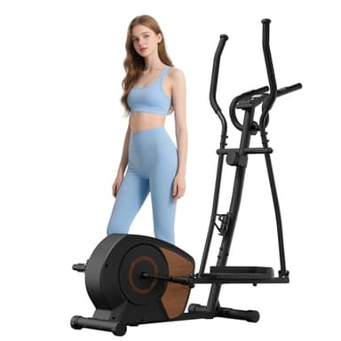 Crosstrainer Für Zuhause, Aeriflo S100 Magnetischer Ellipsentrainer Mit Bluetooth & App, 16 Widerstandsstufen, LCD-Display & Transportrollen, Ultraleiser Crosstrainer Für Cardio-Training
