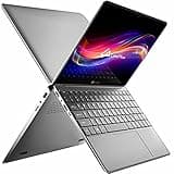 LincPlus P4 14 Zoll Laptop Linux Netbook Intel Core i3 Prozessor 8 GB RAM 128 GB SSD Full HD Notebook mit QWERTZ Deutscher Tastatur