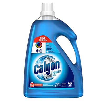 Calgon 4-in-1 Power Gel – Wirksam gegen Kalk, Schmutz, Gerüche und Korrosion – Schützender Wasserenthärter für die Waschmaschine – 1 x 2,15 l