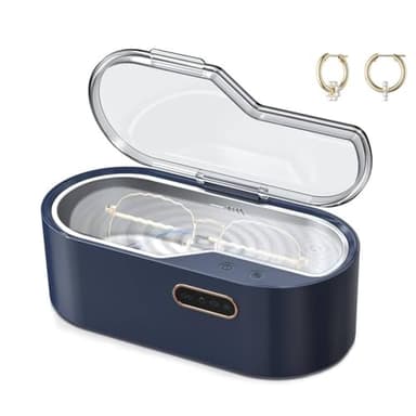Ultraschallreinigungsgerät für Brille, 48000Hz Hochfrequenz Ultraschallreiniger 350ML Professioneller Brillenreinigungsgerät Ultraschallgerät für Gold, Silber, Brillen, Uhren, Ringe, Zahnersatz Sauber