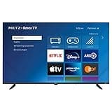 METZ Blue Roku TV, HD Smart TV, 32 Zoll, 80 cm, Fernseher mit Triple Tuner, WLAN, LAN, HDMI, USB, 32MTD3011Z, schwarz