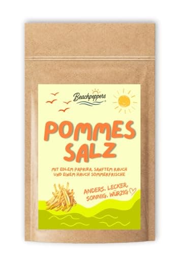 Beachpeppers Pommessalz – würziges Pommes-Gewürz mit Meersalz, Paprika, Zwiebel & Knoblauch – ideale Pommes- & Wedges-Gewürzmischung