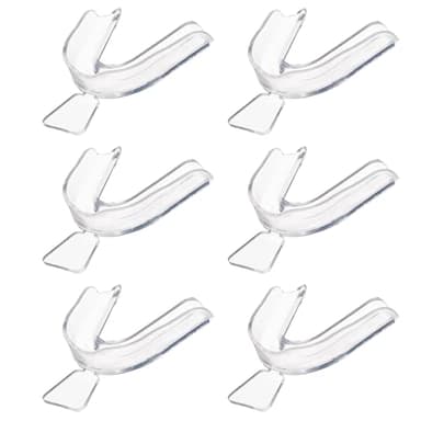6 Stück Bleaching Schienen zum Zähne, Wiederverwendbar Sports Athletic Mouth Guard, Whitening Tray for Day and Night