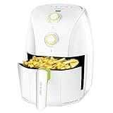 Cecotec Heißluftfritteuse 1,5 L Cecofry 900 White. 900 W, ohne Öl, Heißluft, PerfectCook-Technologie, Backofenfunktion, Kapazität 400 g, Temperatur und Zeit regulierbar, Weiß