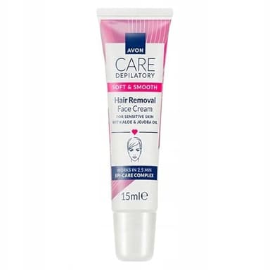 Avon Care Soft & Smooth Enthaarungscreme für das Gesicht in 2,5 Min., 15 ml