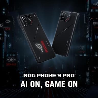 ASUS ROG Phone 9 Pro, EU Official, Phantom Black, 16GB RAM 512GB Speicher, Snapdragon® 8 Elite, 6,78“ 185Hz AMOLED, Sony® Lytia 700: 50 MP Kamera