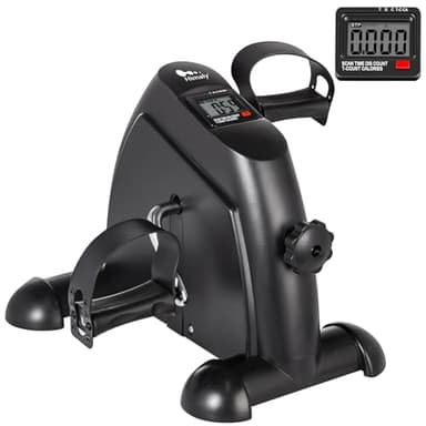 Mini Bike Heimtrainer, Arm- und Beintrainer, Pedaltrainer für Senioren und Junge, Ausdauertraining, Verschiedene Widerstandsstufen, Trainingsgerät für zu Hause Uns Büro, Schwarz