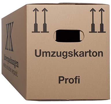 2-wellige Umzugskartons, 20 Stück | Extra Stabil & Stapelfähig mit Doppelwelle | Robuster Schmetterlingsboden | Hohe Tragkraft | Optimal für jeden Umzug, Braun, Pappe