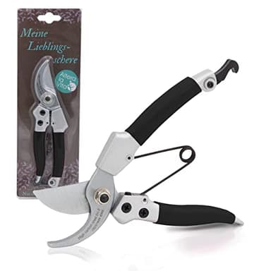 Altera la Vita Professionelle Floristenschere Gartenschere Baumschere Rosenschere | klein und ergonomisch für Rechts- und Linkshänder | Bypass-Schere scharfe SK5-Stahl Klingen | 18 cm pink (Schwarz)