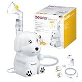 Beurer IH 24 Kids Inhalator mit kinderfreundlichem Design zur Verneblung von flüssigen Medikamenten, ab 6 Monate, hohe Verneblungsleistung und kurze Inhalationszeit, Silikonmaske für empfindliche Haut