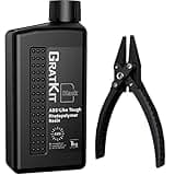 GratKit Upgraded ABS-Like 3D Drucker Resin 1000g Schwarz – Hochfestes, kratzfestes ABS-artiges 3D Druck Harz, kompatibel mit 405nm SLA, DLP und LCD Druckern – auch für industrielle Anwendungen