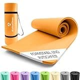 #DoYourFitness x World Fitness | Fitnessmatte "Ashanti" | 190x100x1cm | Phthalatfrei & rutschfest | Gymnastikmatte ideal für Yoga, Pilates, Fitness, Outdoor im Studio & zu Hause | Orange