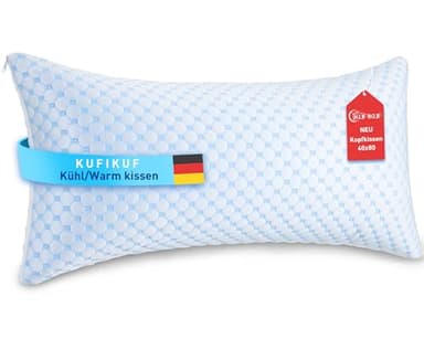 KUFIKUF Kopfkissen 40x80 - Kissen Mikrofaser Weiches Atmungsaktiv für Allergiker, Höhenverstellbar Schlafkissen Seitenschläfer & Bauchschläfer Rückenschläfer, Ergonomisches Kissen für Nackenschmerzen