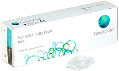 Biomedics Toric, torische Tageslinsen weich, 30 Stück / BC 8.7 mm / DIA 14.5 / CYL -0,75 / Achse 090 / -04,50 Dioptrien