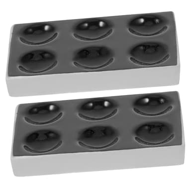 ULTECHNOVO 2 Stück Keramische Punktplatten Für Chemische Experimente Reaktionsplatten Mit 6 Löchern Glatte Oberfläche Für Präzise Tests Und Analysen Für Labor Und Wissenschaftliche